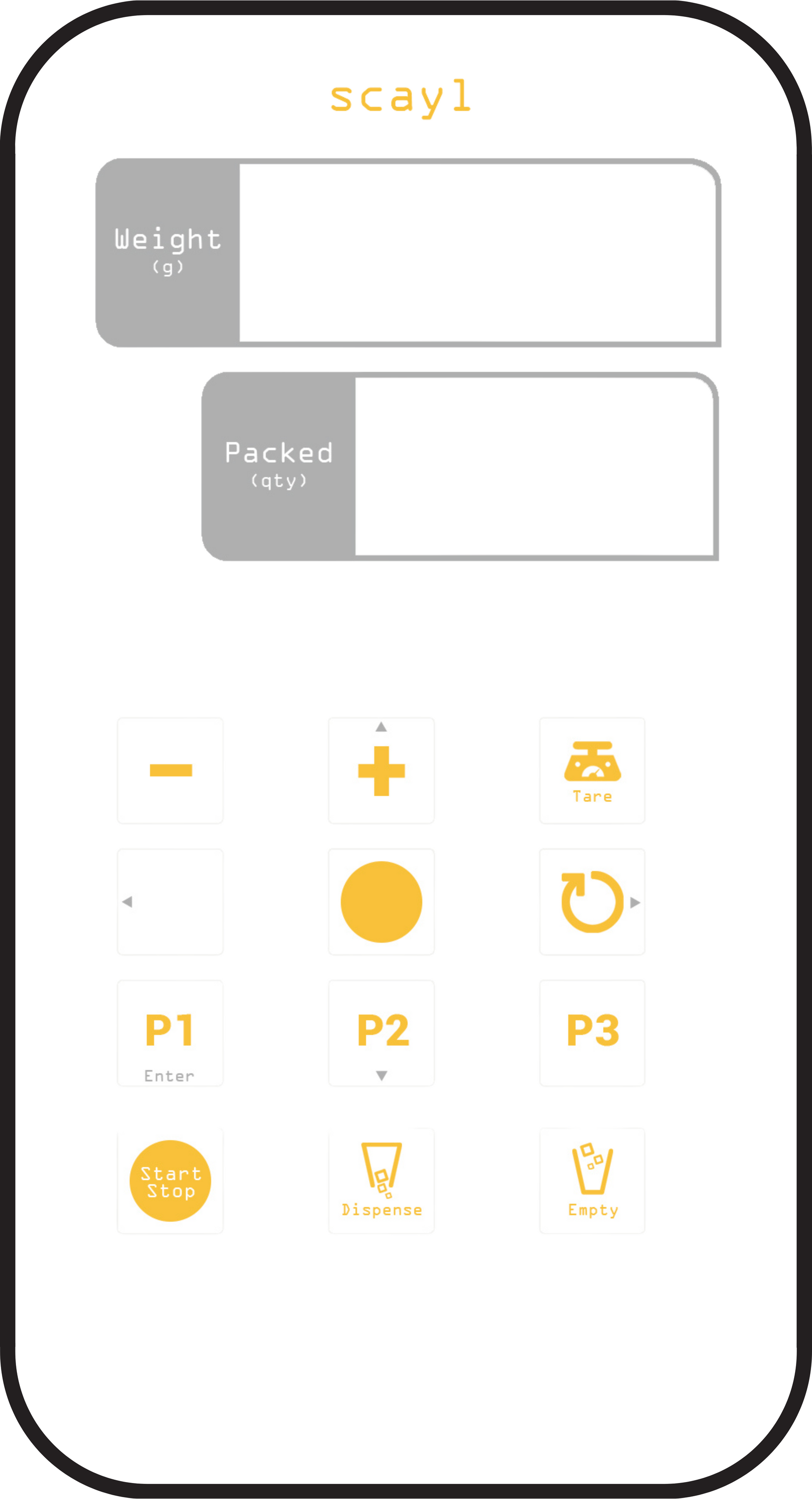 Scayl Control Panel for Phil™ 2500/5000/5000 Duo (240v)