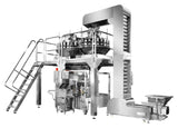 Large industrial packaging machine on a white background
